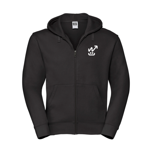 Black zip-up hoodie